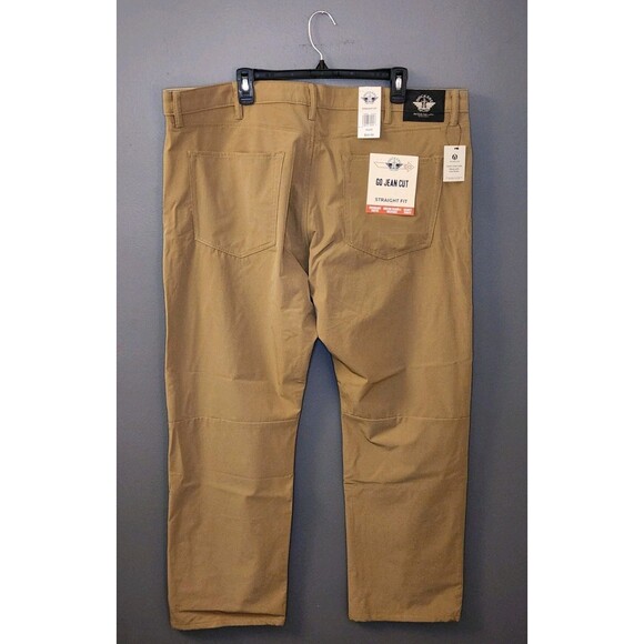 NWT Dockers Go Jean Cut Pants Men's 42x30 Beige Straight Performance Stretch - Picture 2 of 12